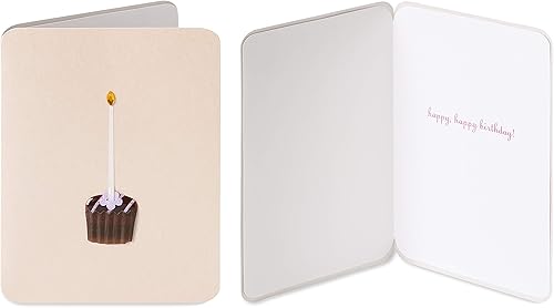 Miniatura 3 de Papyrus Tarjetas de cumpleaños para ella, flores y postres (2 unidades)