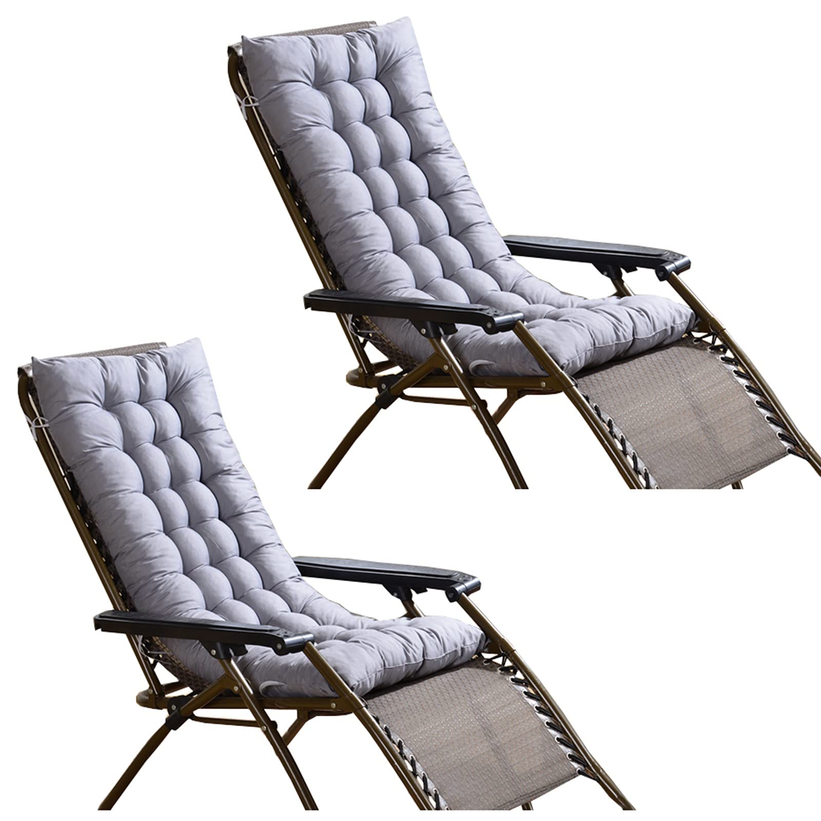 Coussin de chaise de jardin rectangulaire 170cm gris pour siège de bureau