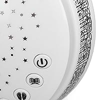 Vista 9 de Máquina de sonido para niños, proyector de luz nocturna, rimas para guardería, Corán, sonidos relajantes, proyector de estrellas