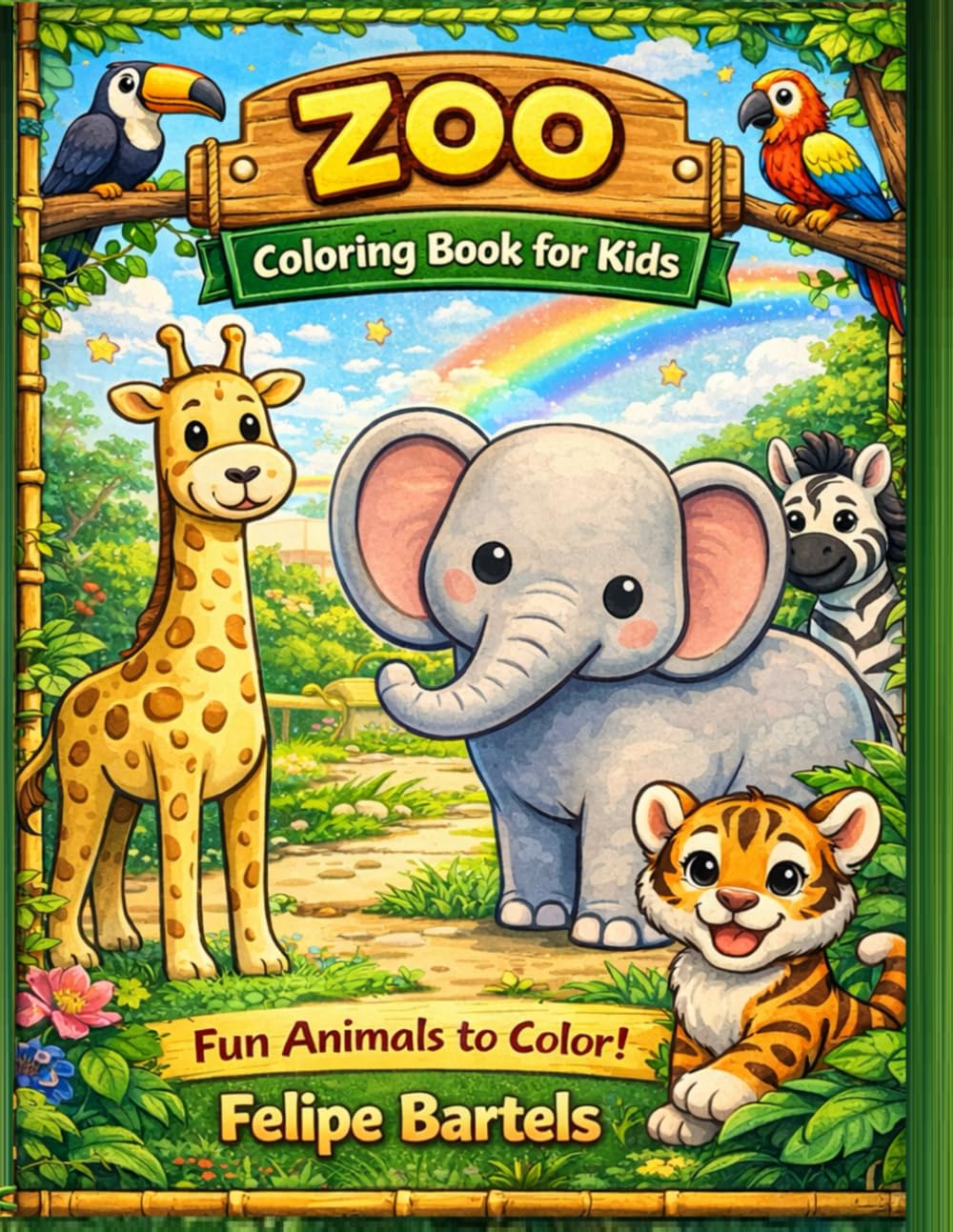 ZOO - COLORING BOOK FOR KIDS