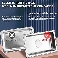 CEIEVER Elektromos Melegítő Edény 9L Rozsdamentes Buffet Melegítő 35-90°C 3