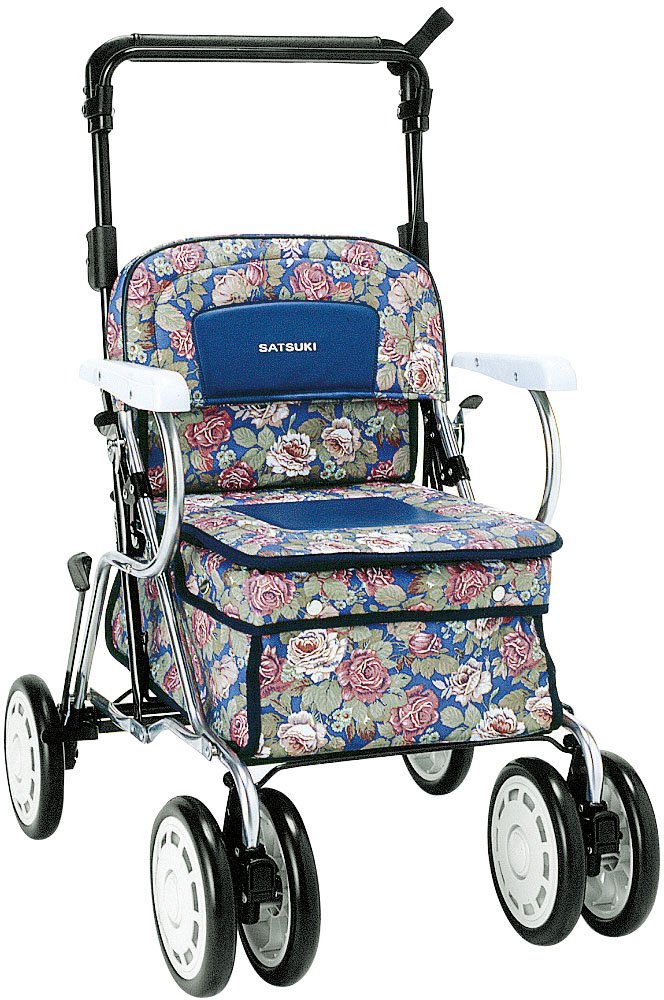 Amazon | サツキ 歩行補助車 スポーティ268 ローズ紺ツートン 