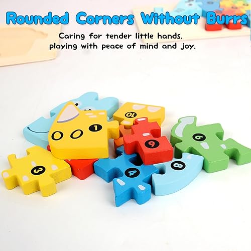 Miniatura 3 de Rompecabezas de madera para niños de 3 a 5 años, paquete de 6 rompecabezas educativos para niños, rompecabezas para niños de 3 a 5 años,