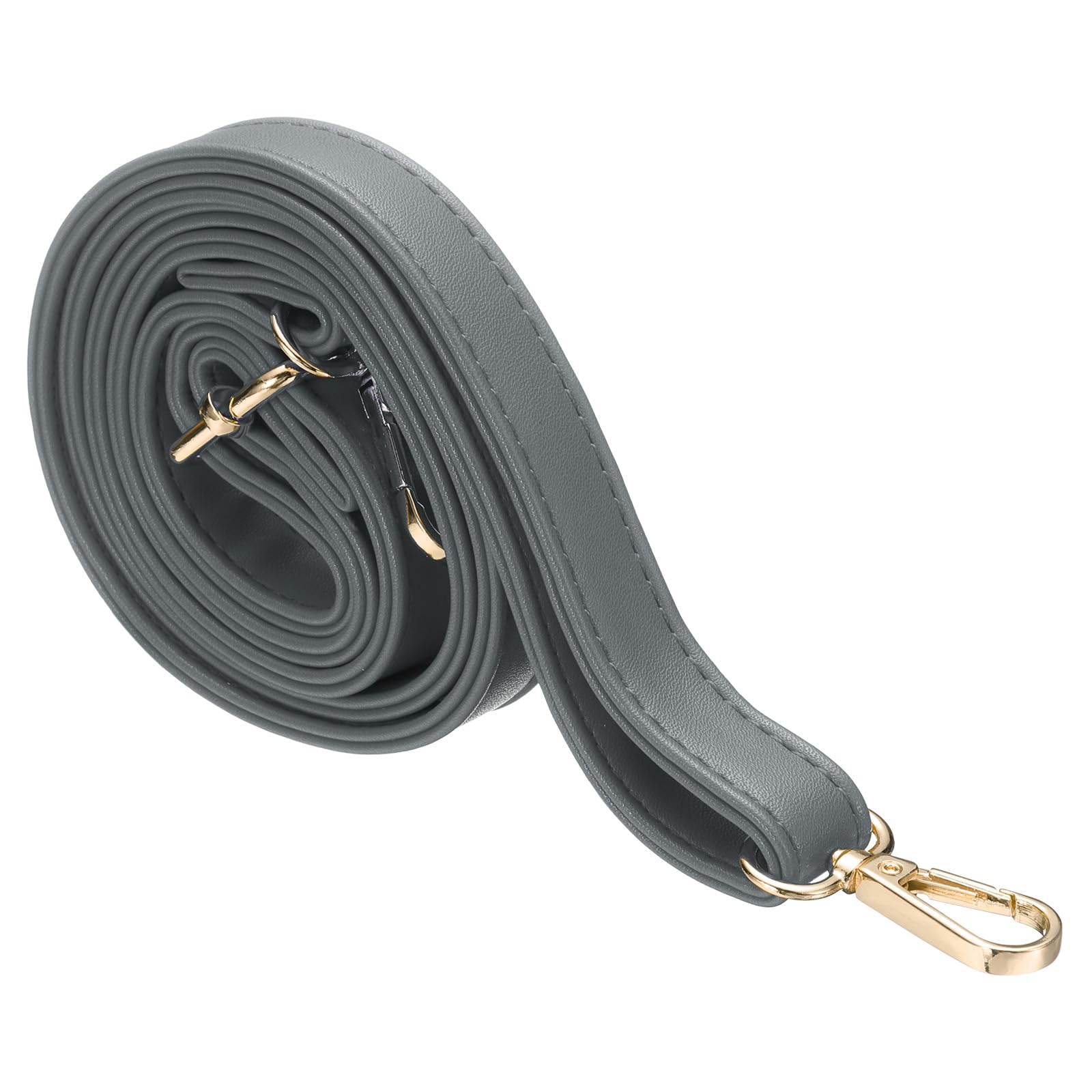 sourcing map Leather Purse Strap Replacement Crossbody, 27.6-51.2 Inch Adjustable Bag Strap Purse Straps for Women Crossbody Bags Shoulder Bag Handbag, Dark Gray
