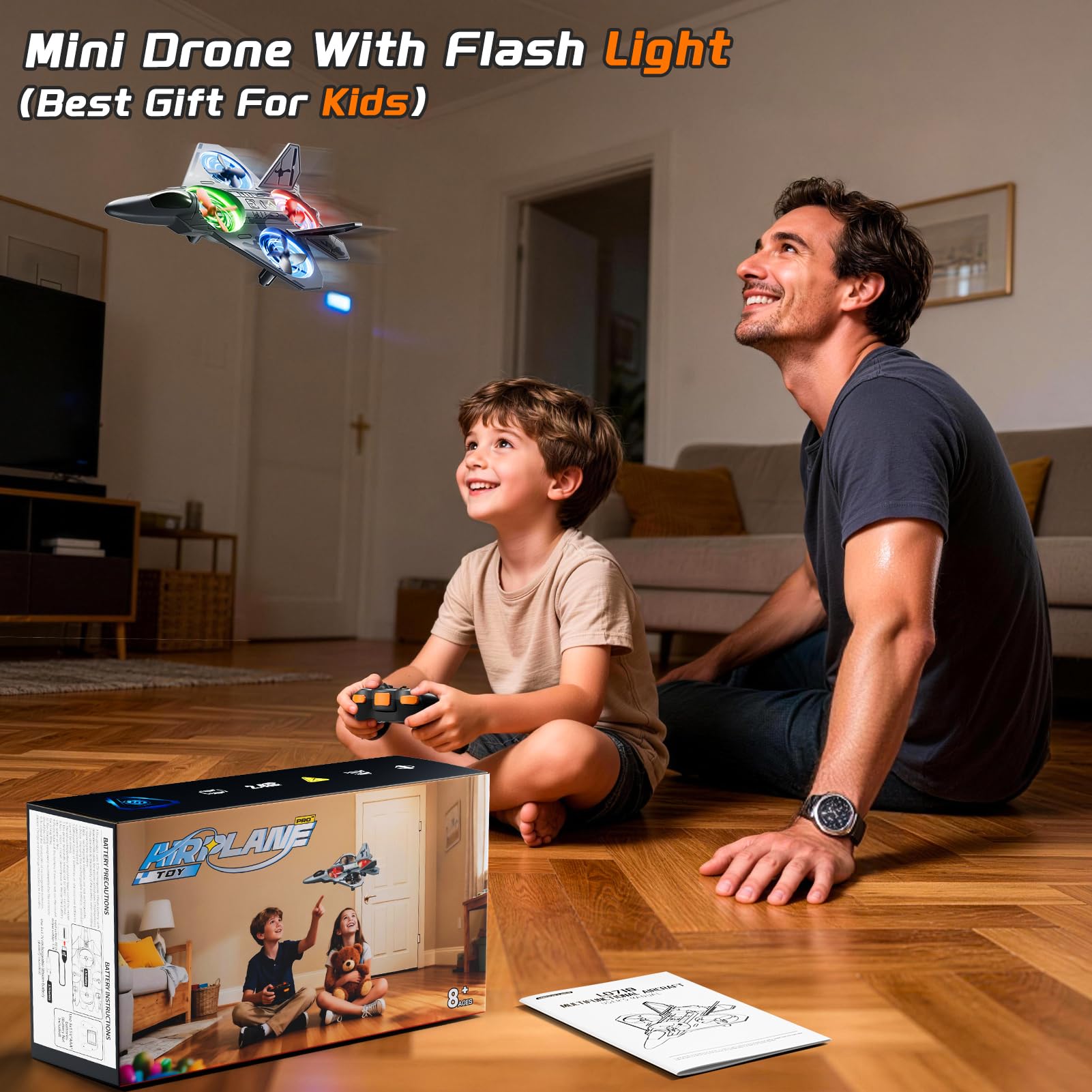 KukuFun Drone RC Avión 2.4GHz Stunt Outdoor Flying Toy para niños de 8 a 12