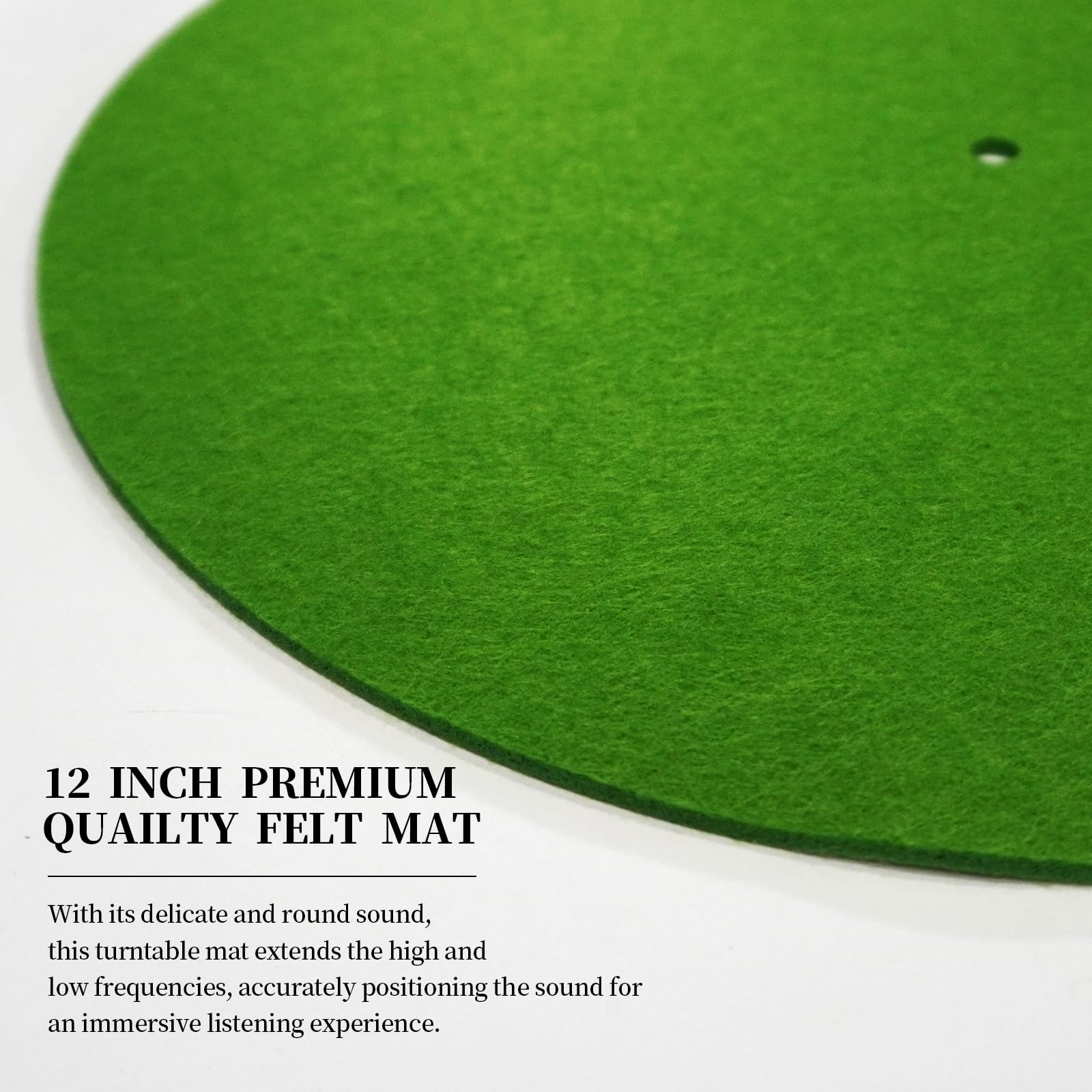 2 Stück Plattenmatte Plattenspieler 20cm aus Filz Rutschfeste Vinyl