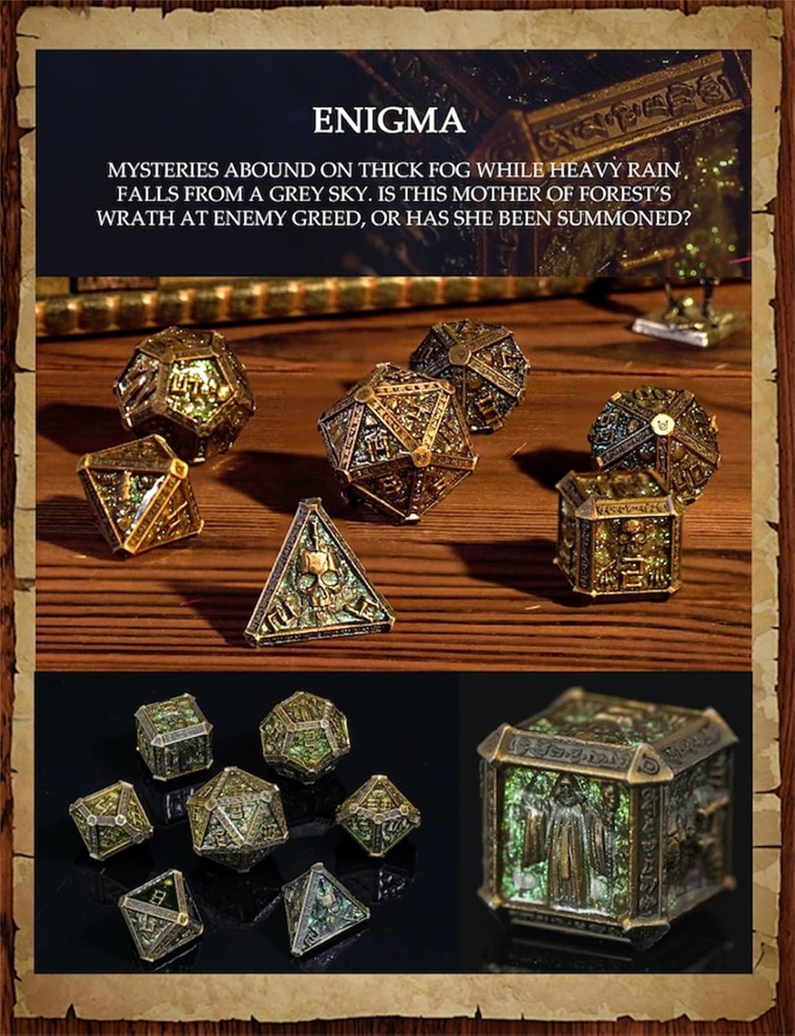 DND Metal Dice Set D&D Polyhedral Dice Set with Gift Box Metal Box DND Dice Set Polyhedron Dice for Dungeons and Dragons MTG D&D RPG Table Games D4 D6 D8 D10 D12 D20 Role Playing Game