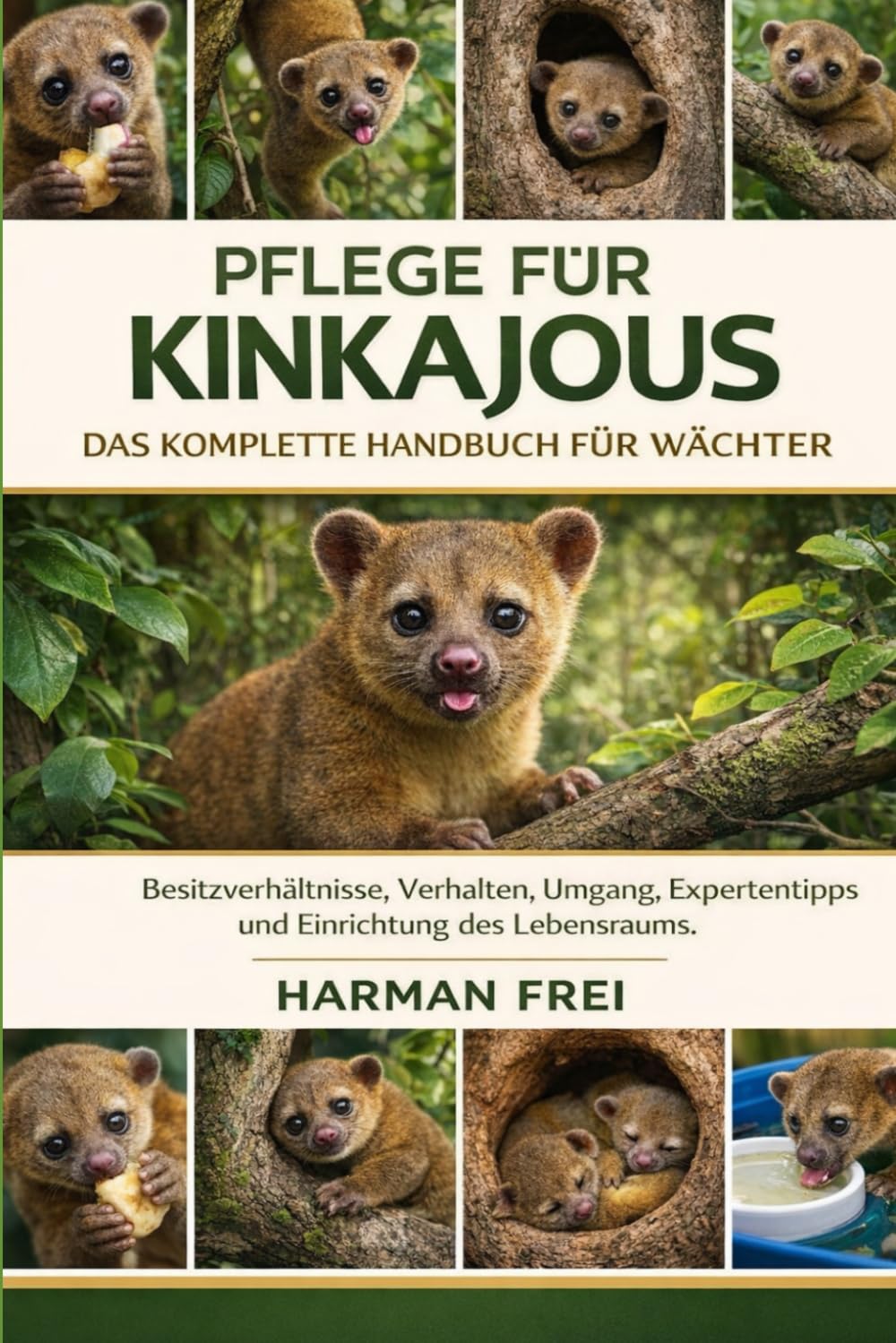 PFLEGE FÜR KINKAJOUS: Besitzverhältnisse, Verhalten, Umgang, Expertentipps und Einrichtung des Lebensraums
