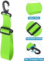 Vista 5 de PATIKIL 2 correas ajustables para botas de esquí, para patinaje sobre ruedas, botas de esquí, patines de hielo, color verde claro