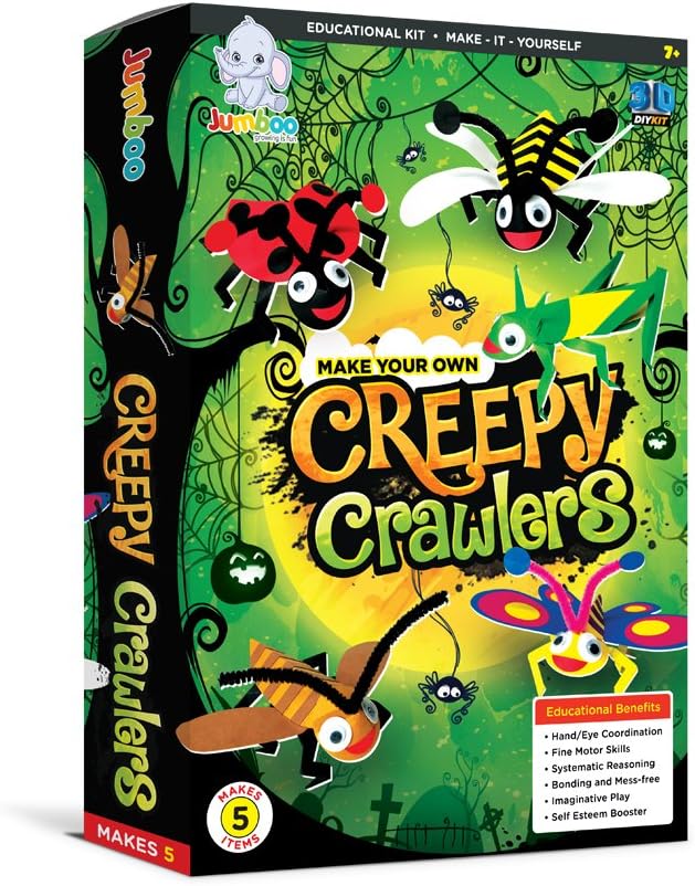 Jumboo Toys DIY 3D Creepy Crawlers Kids Toy Craft Project Kit