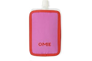OmieChill Travel Food Pouch Cooler. A 100% Nylon Sleeve With A Freezable Pack. Pink.