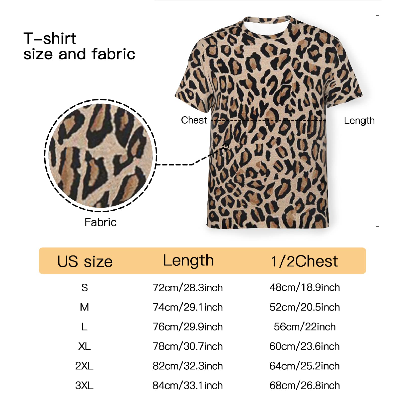 Amazon.co.jp: Tシャツ メンズ 夏服 半袖 豹柄 ヒョウ アニマル 