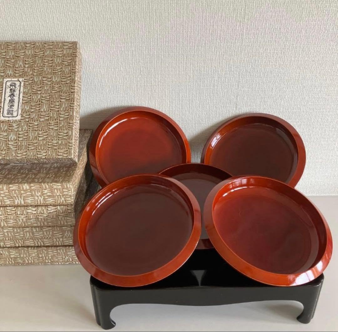 飛騨春慶　飛騨高山 春慶塗 鉄鉢6号 天然木　中山漆器　5客 Amazon.co.jp: 飛騨春慶 飛騨高山 春慶塗 鉄鉢6号 天然木 中山漆器 5客