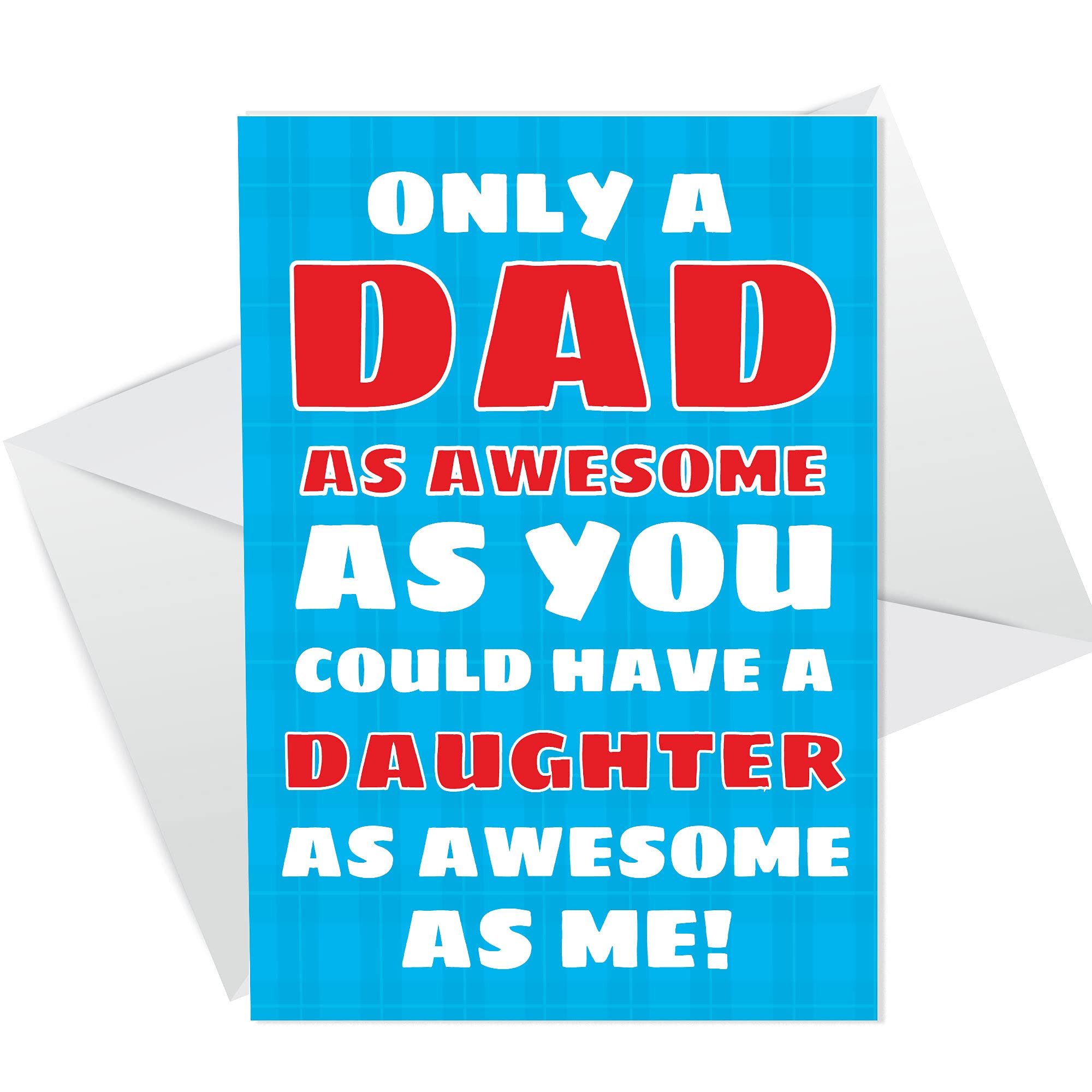RED OCEAN Novelty Fathers Day Card From Daughter Funny Cheeky Fathers Day Card For Dad Daddy