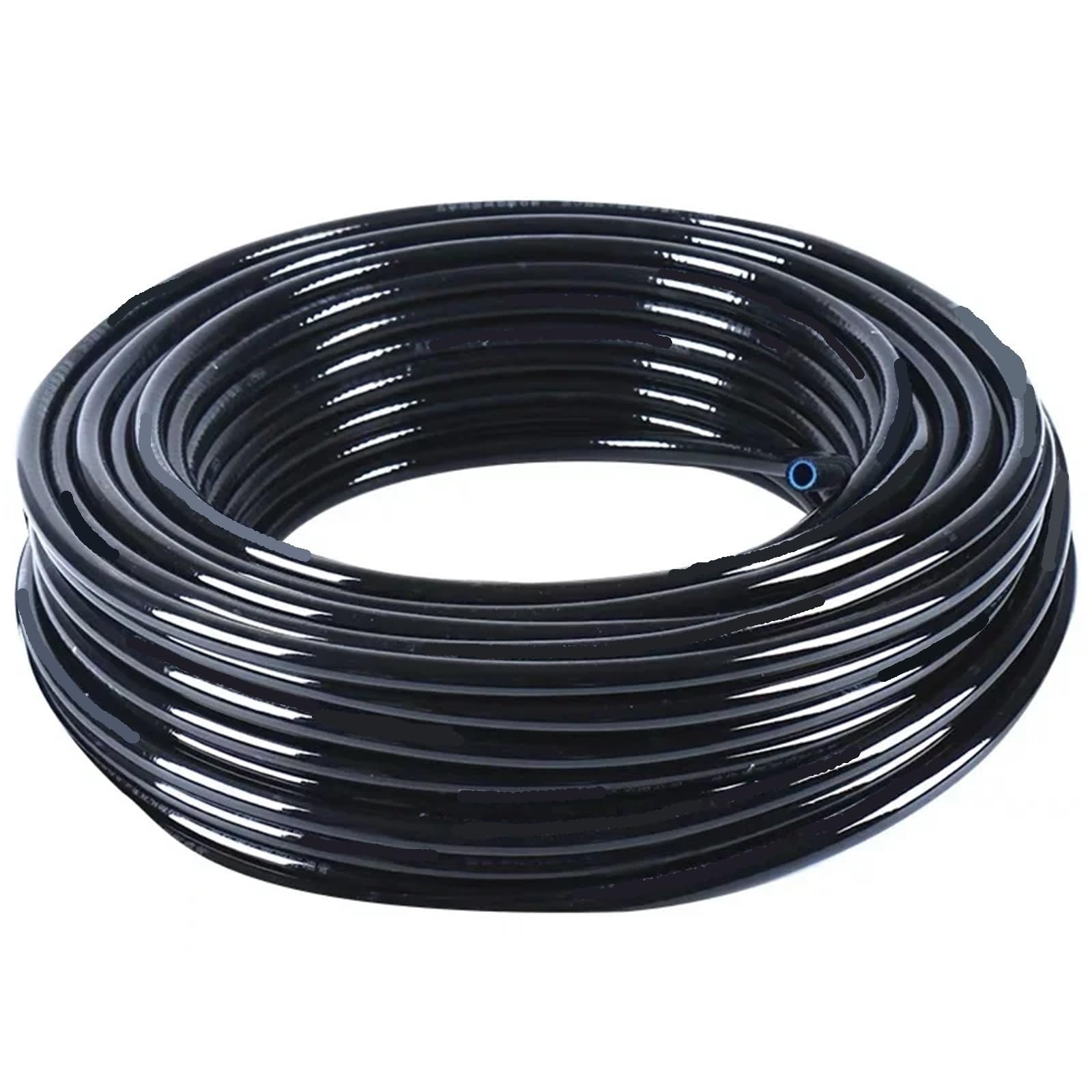 Tubo Gasolina Moto Tubo de aceite de resina de doble capa de 1M, tubo de combustible, tubo de sujeción de alambre resistente al aceite, manguera de gasolina, tubería diésel, núcleo negro de 6 ~ 14mm(5