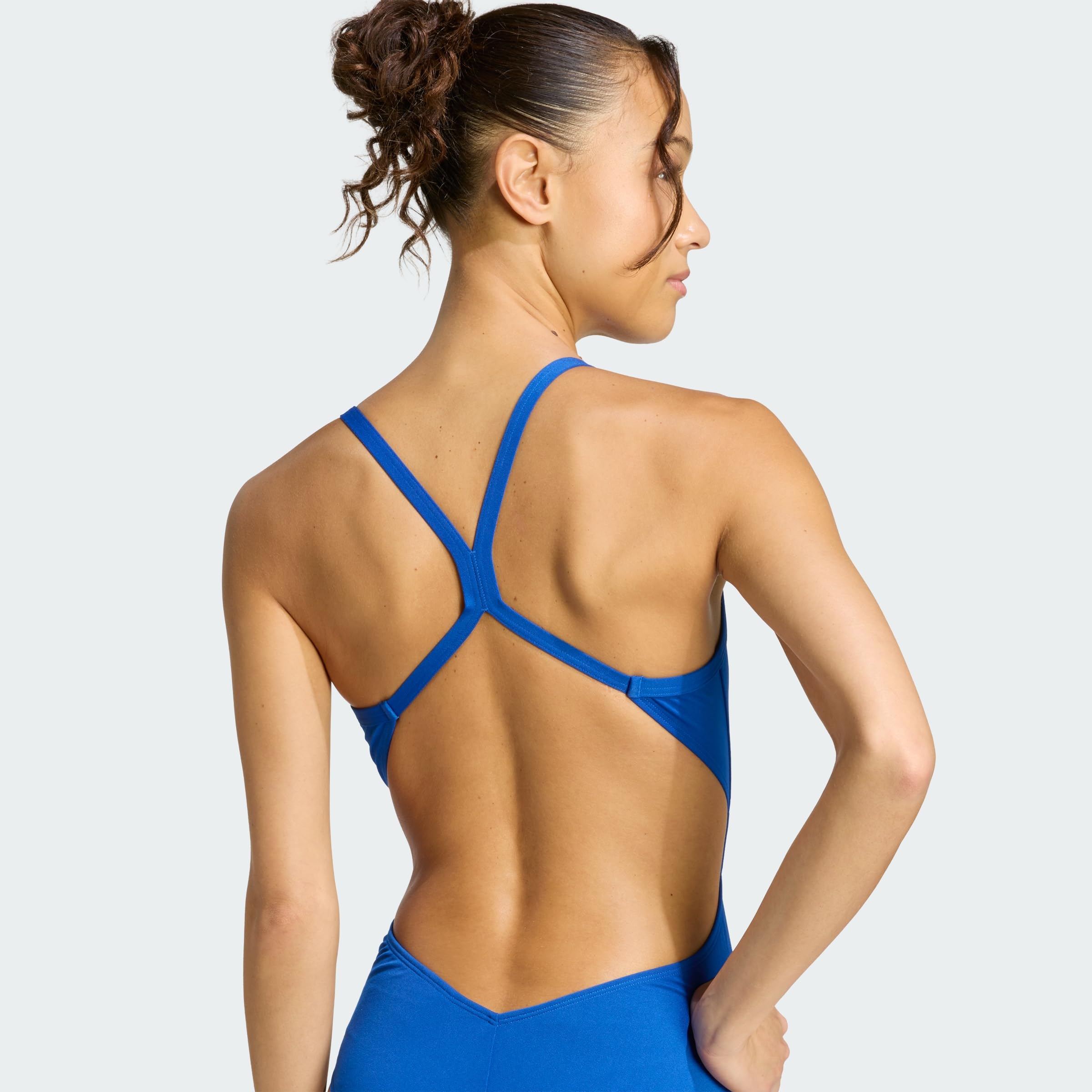 adidas Women's Maillot de Bain Dos en C Fines Bretelles RIPSTREAM Team