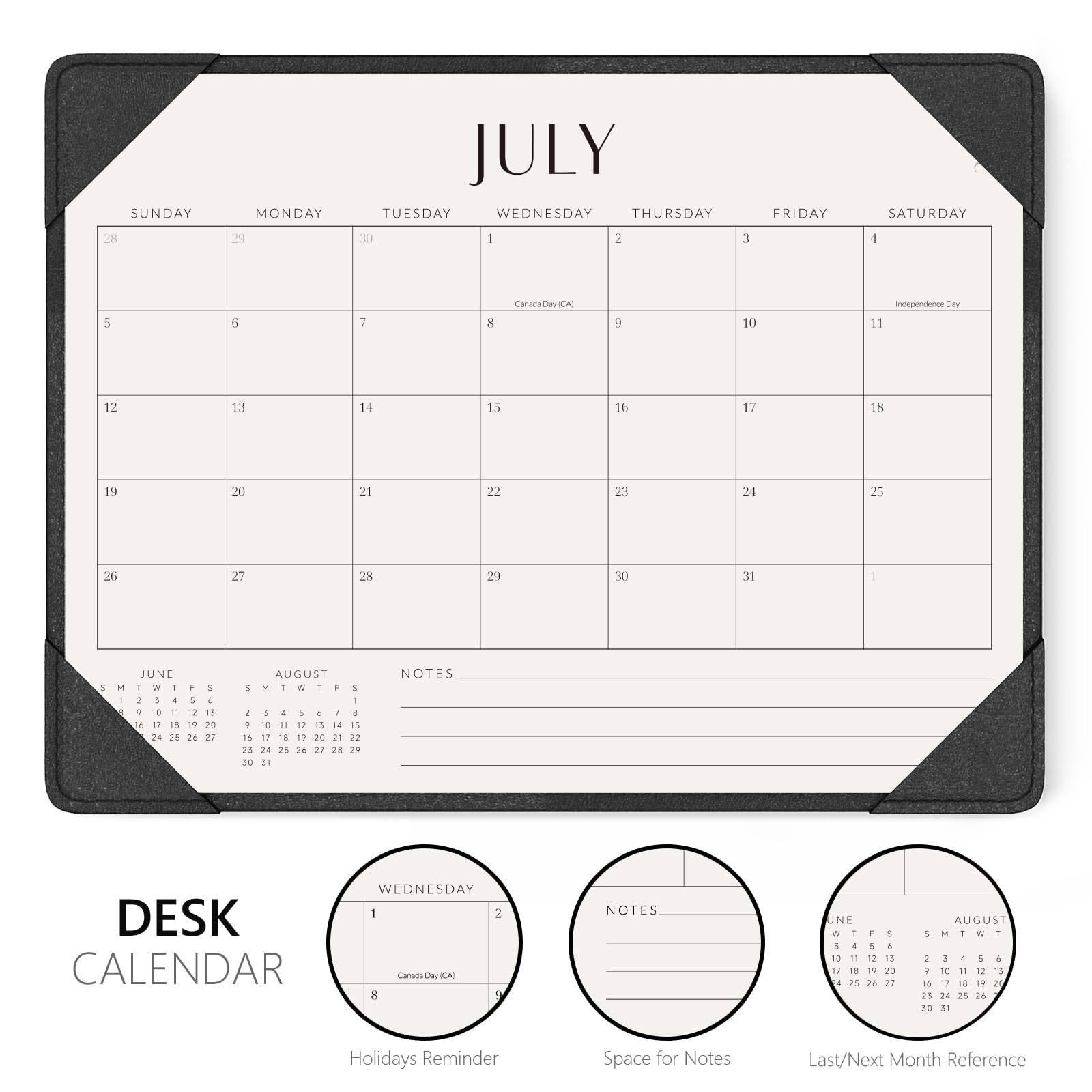 Jotsome Schreibtischkalender 2026 - 2027 mit Schreibtischunterlage, Schreibtischunterlage Kalender von Juli 2026 bis Dezember 2027, 35,6 x 26,7 cm, Schreibtischunterlage Kalender für Zuhause und Büro