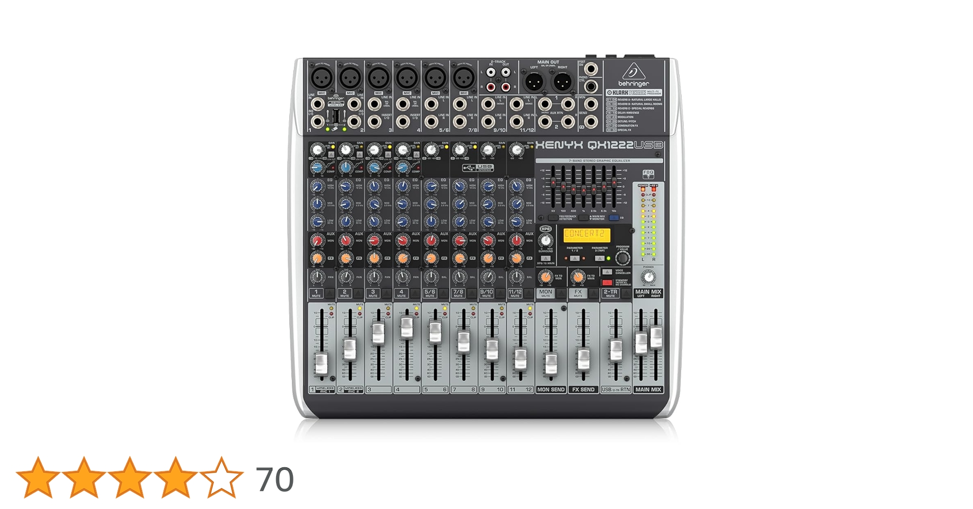 Amazon | Behringer XENYX QX1222USB プレミアム 16入力 2/2バス