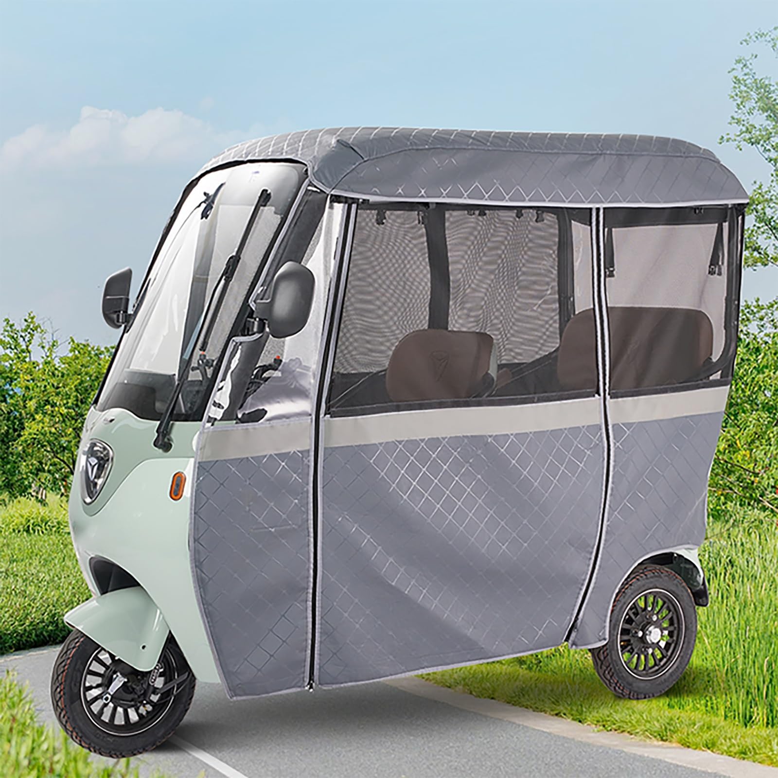 Housse pour tricycle de protection contre la pluie et le vent fort