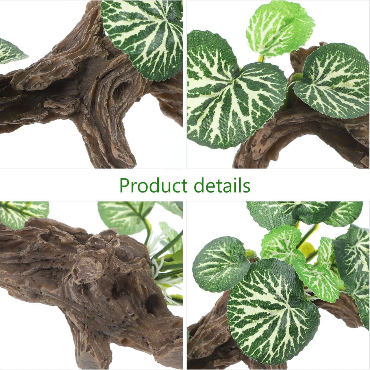 Angoily Aquarium Fake Plant Decoration Lifelike Rainforest Plant Ornament for Fish Tank and Reptile Terrarium Stress Relief Natural Habitat 3 Inch - Image 4