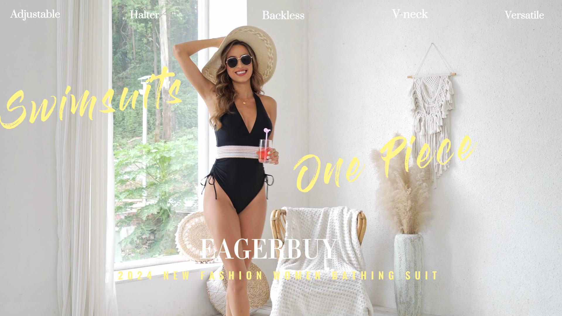 Women's Sexy Halter Swimsuits One Piece Bathing Suits
