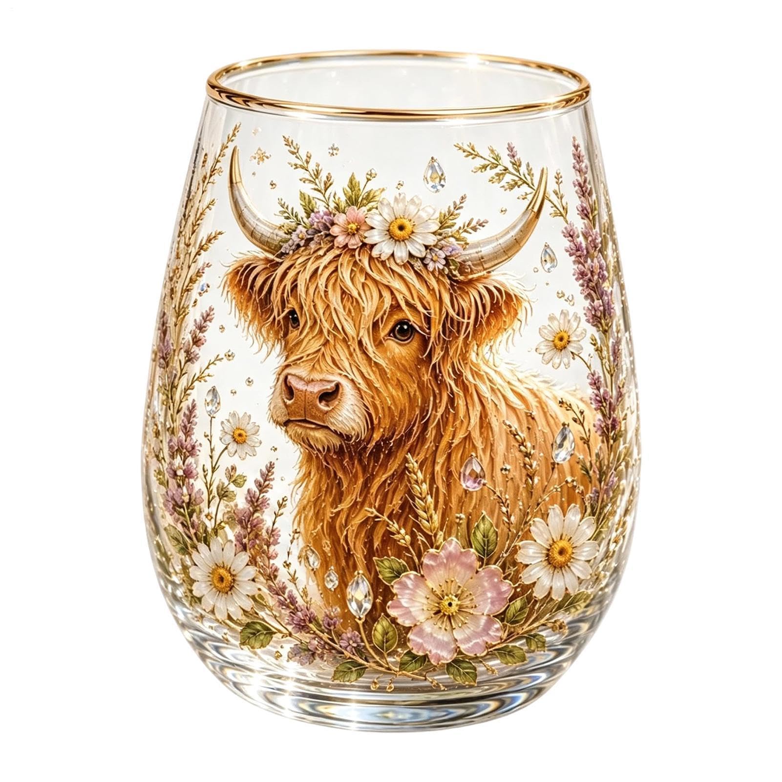 Vaso de vidrio rústico y adorable con gran resistencia térmica