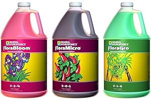 Flora Nova Grow General Hydroponics, Pack of 3 (1 Gallon Each)