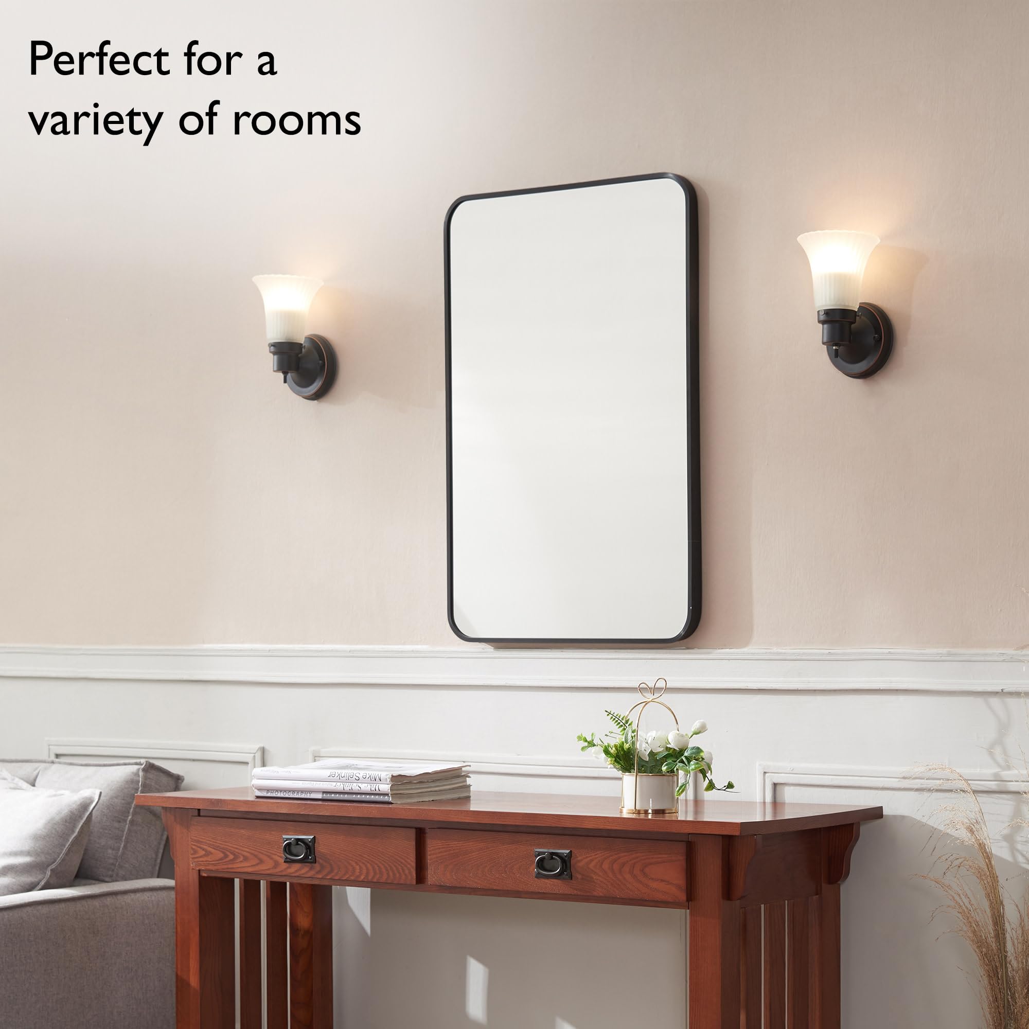 Grand Miroir Mural Sur Pied Biscottini | 180x72 Cm Cadre Bois | Miroir Salon Et Chambre XXL | Posable Au Sol Ou Accroché | Design Rustique Et Moderne