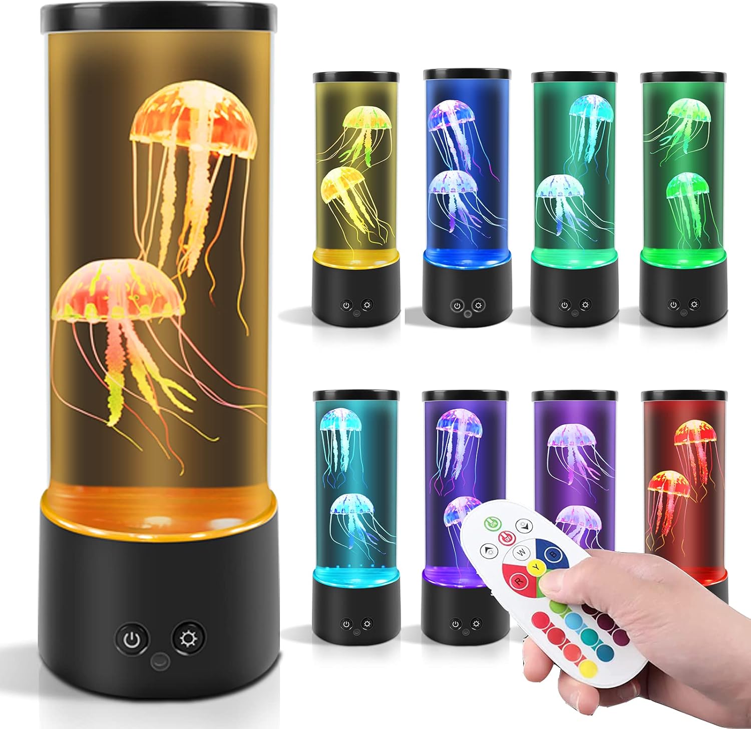 Jellyfish Lamp HaiZR Jellyfish Lava Lamp LED Color Changing Light