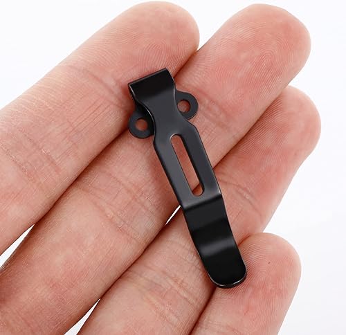 Miniatura 3 de Kit de tornillo y pivote de titanio azul de 13 piezas, perno de pulgar, clip de bolsillo de transporte profundo negro y resorte Omega para benchmade