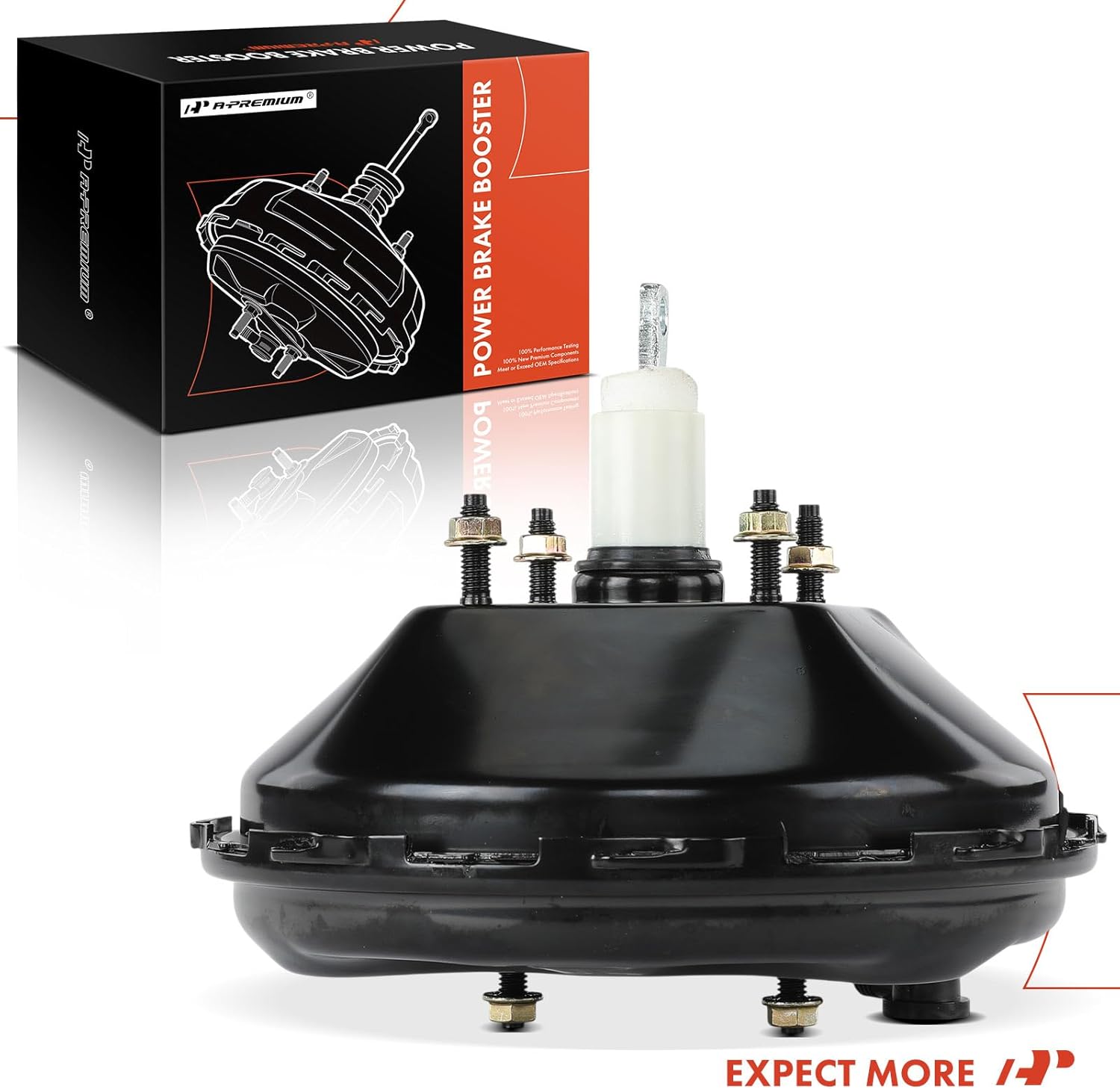 A-Premium Vacuum Power Brake Booster Compatible with Cadillac Calais 1967-1970, Commercial Chassis 1967-1968, DeVille 1967-1970, Eldorado 1967, Fleetwood 1967-1970, Without Master Cylinder