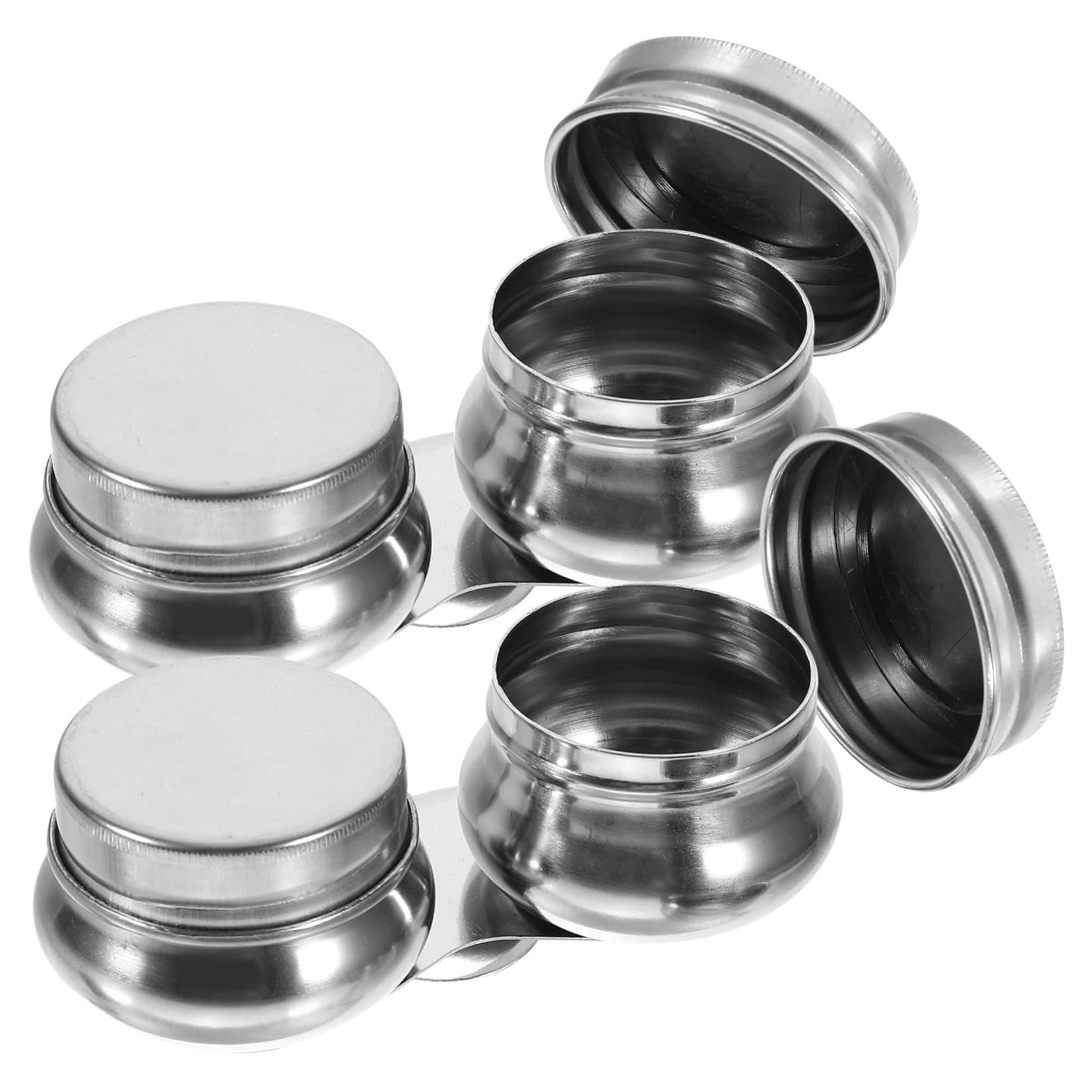 Operitacx Portable Palette Cups Set Oil Painting Cleaning Container Cups Stainless Steel