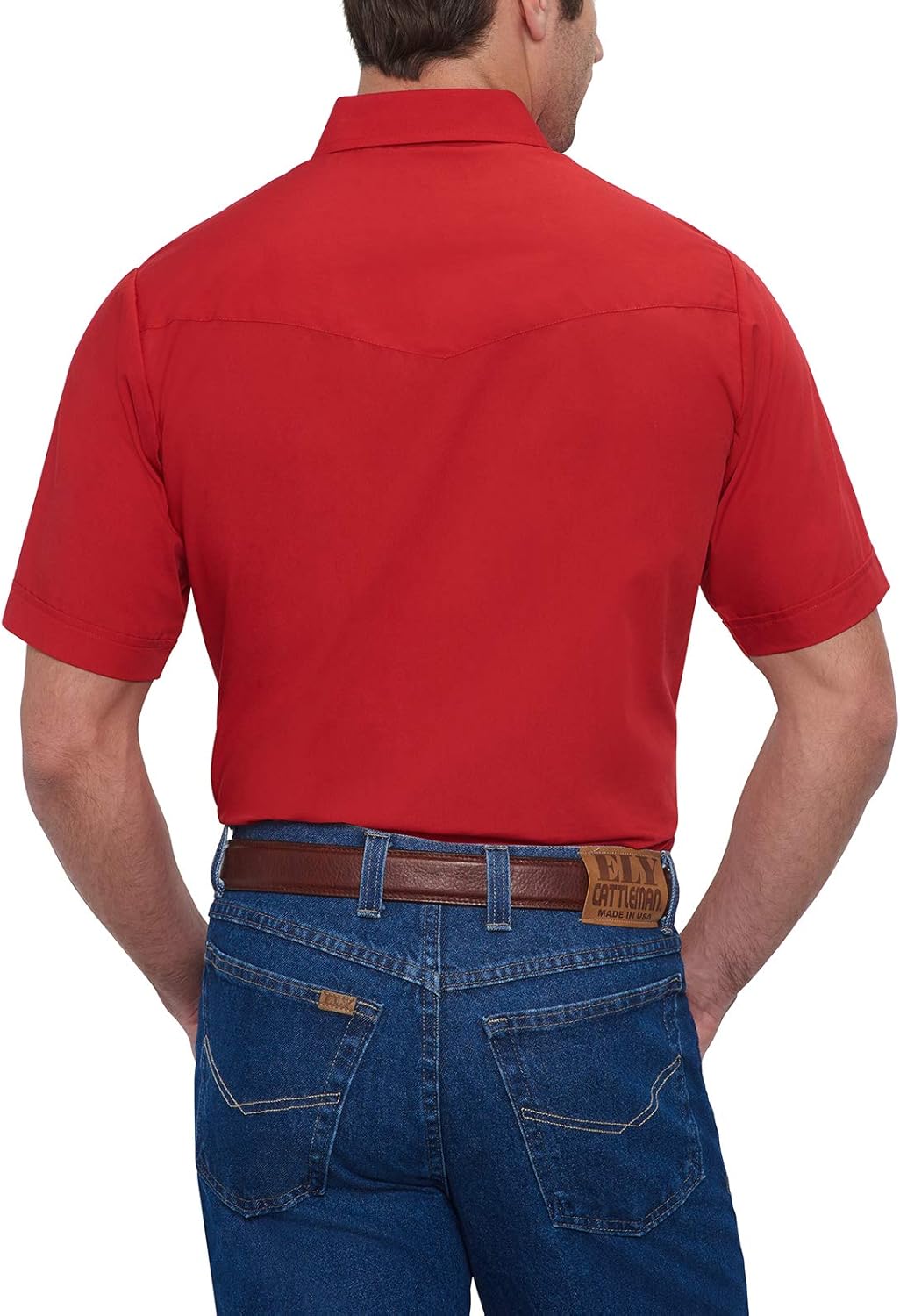 Ely & Walker Men's Short Sleeve Solid Western Shirt - Image 2