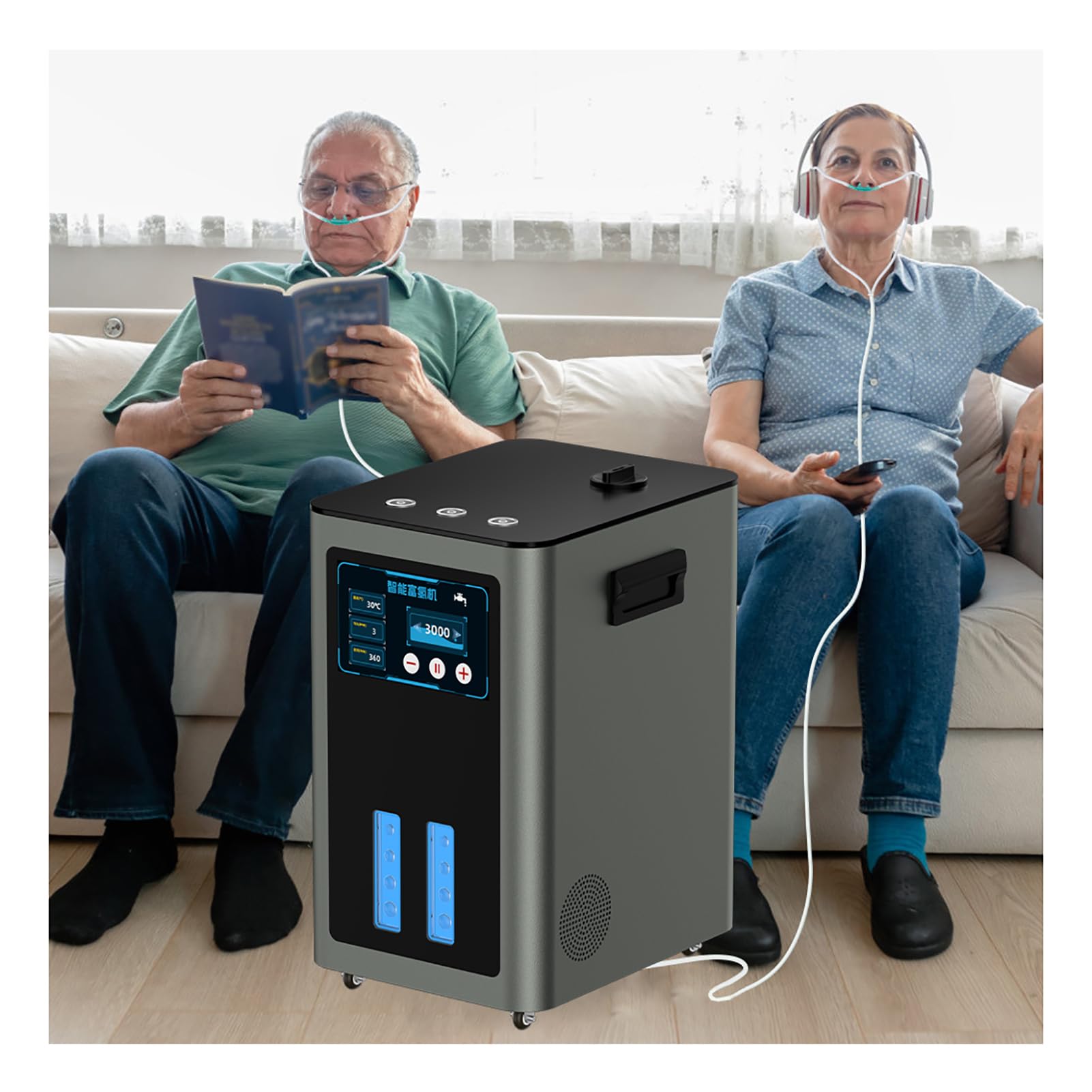 Urządzenie do inhalacji wodorem SPE PEM Technology 900 ml/1200 ml/1800 ml/3000 ml/4200 ml, inhalator H2 z 3 wyjściami, przenośne urządzenie do terapii generatorem wodoru
