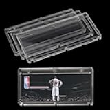 Cwdew 187mm Booklet Card Holders 175PT Magnetic Trading Card Holder Case Baseball Card Protector, Internal Size 7.3x2.6x0.16 Inch/187x66x4mm, Fit for National Treasure Booklets (Pack of 4)