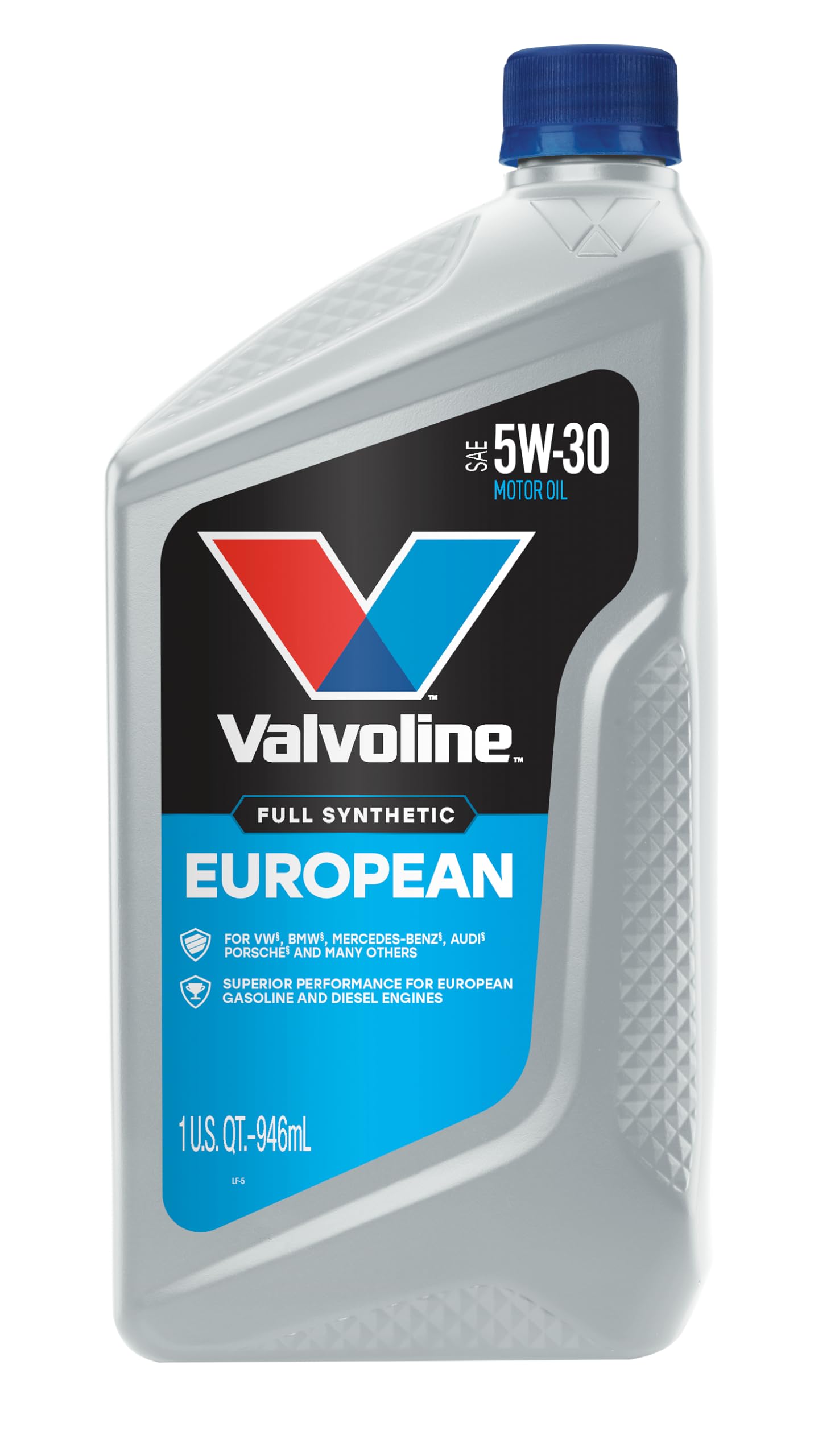 Valvoline European Vehicle Full Synthetic SAE 5W-30 Motor Oil 1 QT