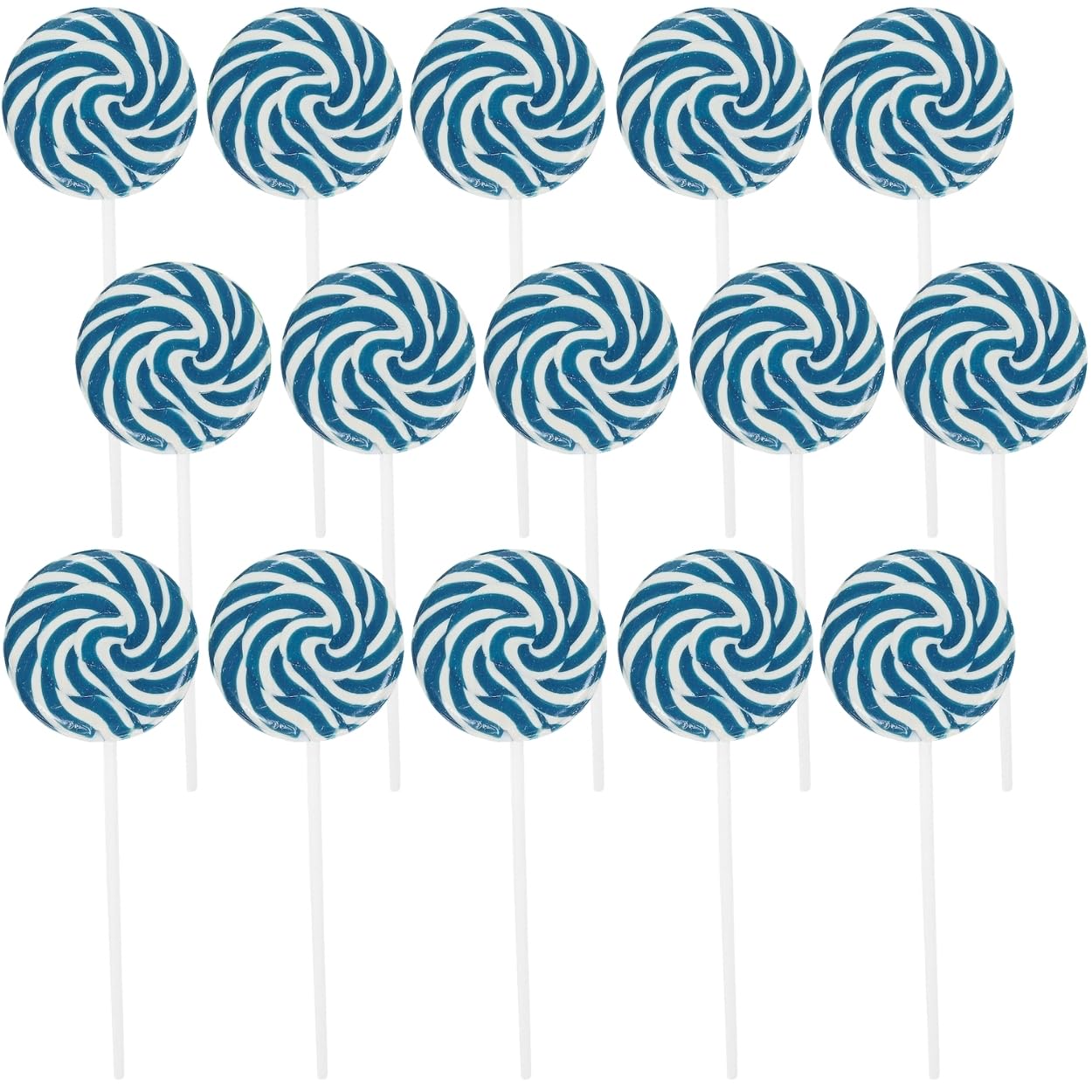 Fun Express Blue Swirl Pops 1 3/4" 24 Pieces, Great for Brithdays, Candy Buffets, Bridal Showers and Other Events