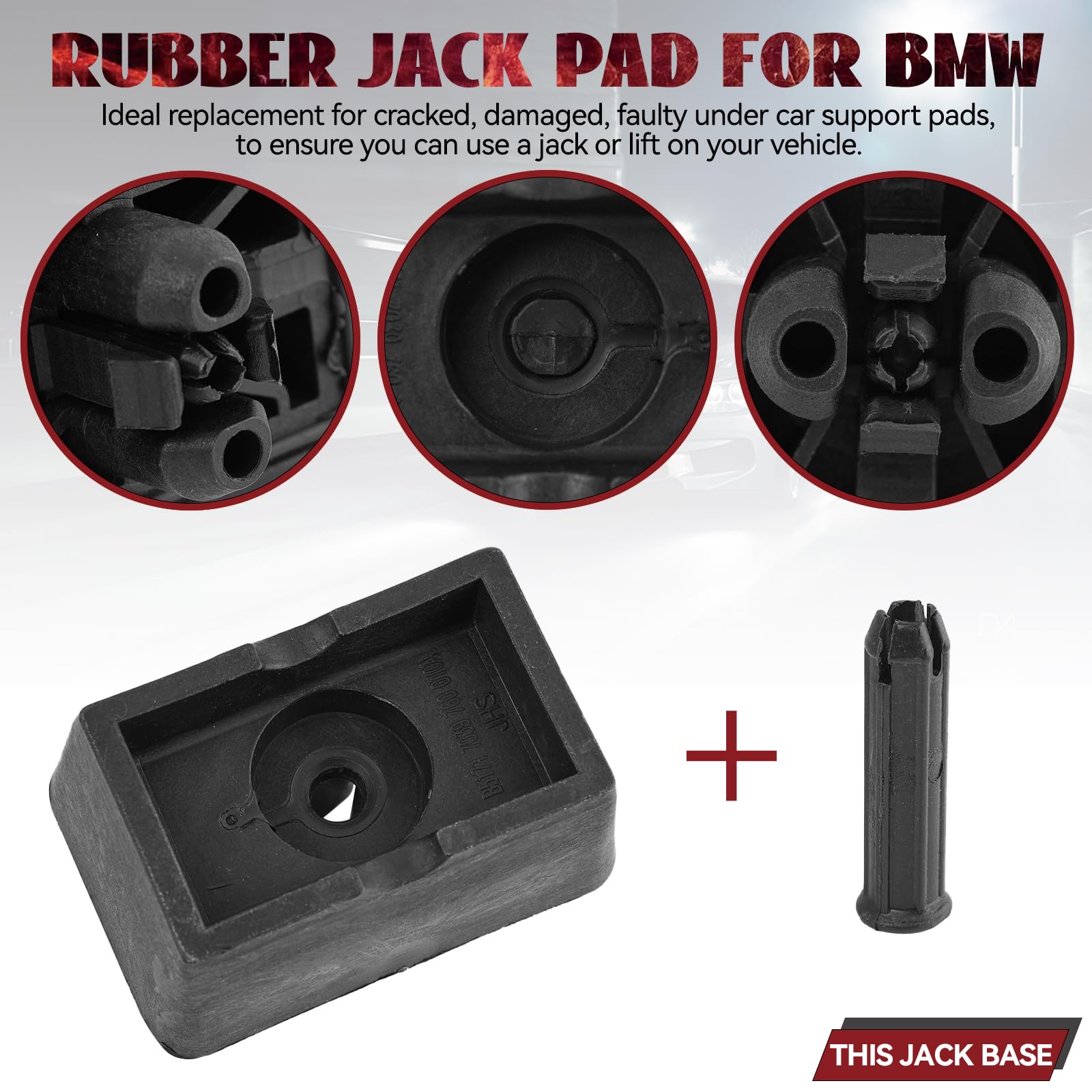 51717039760 Support de prise de cric sous voiture pour BMW Mini R50 R55 R56 R57 R58 R59 R52 R53