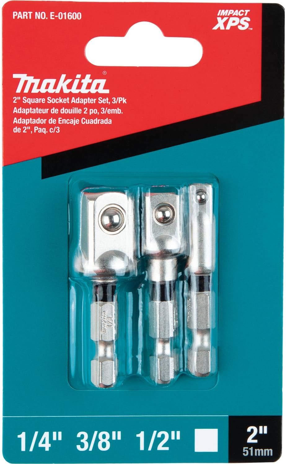 Makita E-01600 Impact XPS™ 3 Pc. Square 2" Socket Adapter Set