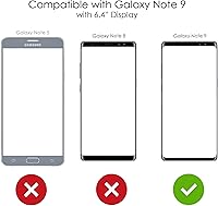 Vista 3 de DistinctInk Clear Shockproof Hybrid Case for Samsung Galaxy Note 9 (6.4" Screen) - TPU Bumper, Acrylic Back, Tempered Glass Screen Protector - Got