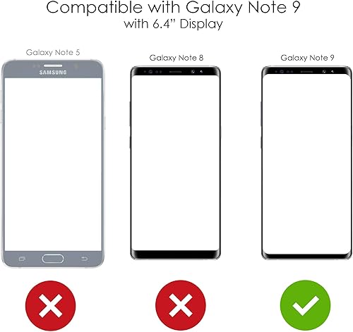 Miniatura 3 de DistinctInk Clear Shockproof Hybrid Case for Samsung Galaxy Note 9 (6.4" Screen) - TPU Bumper, Acrylic Back, Tempered Glass Screen Protector - Got