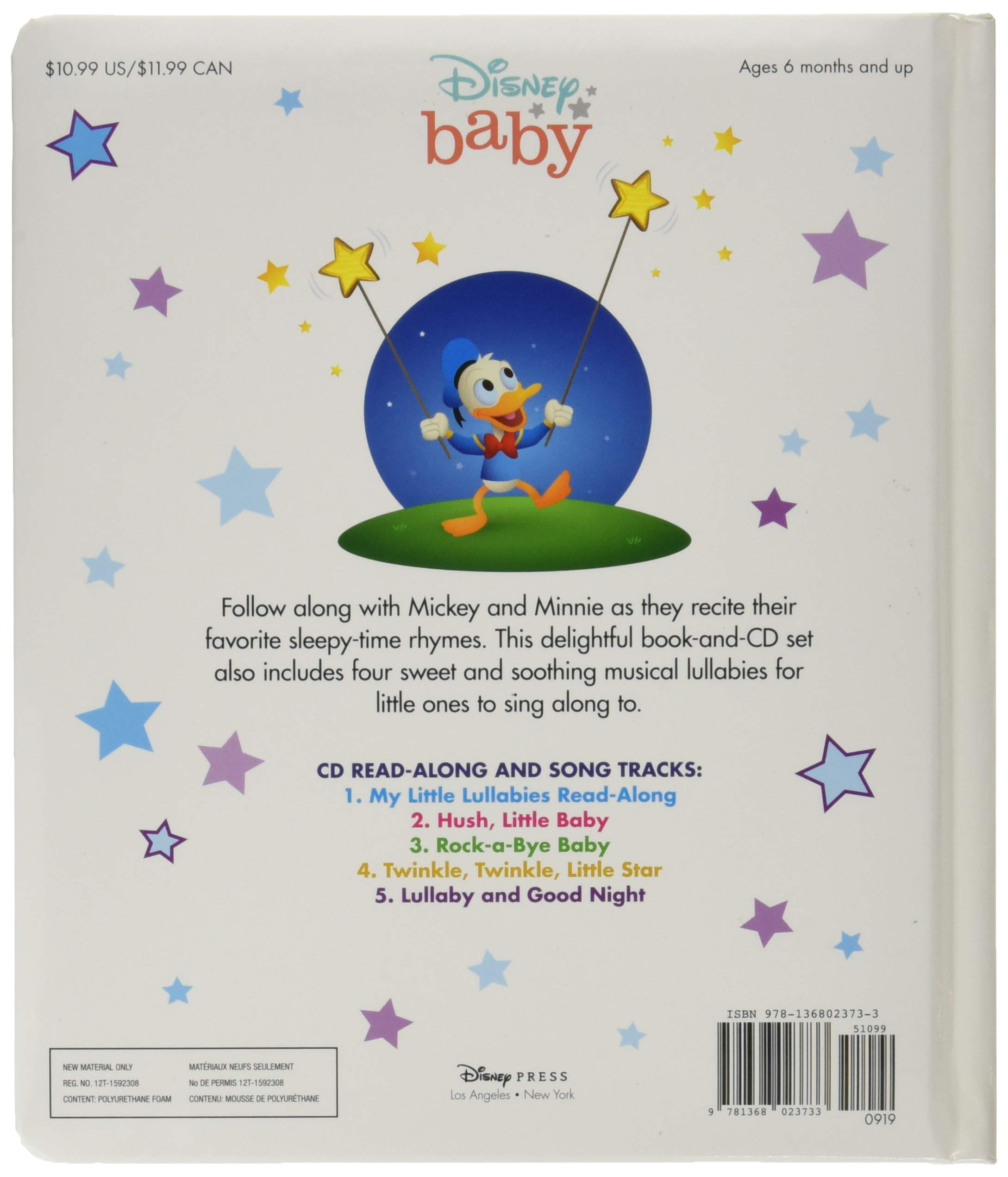 Disney Baby My Little Lullabies Read-Along Storybook and CD