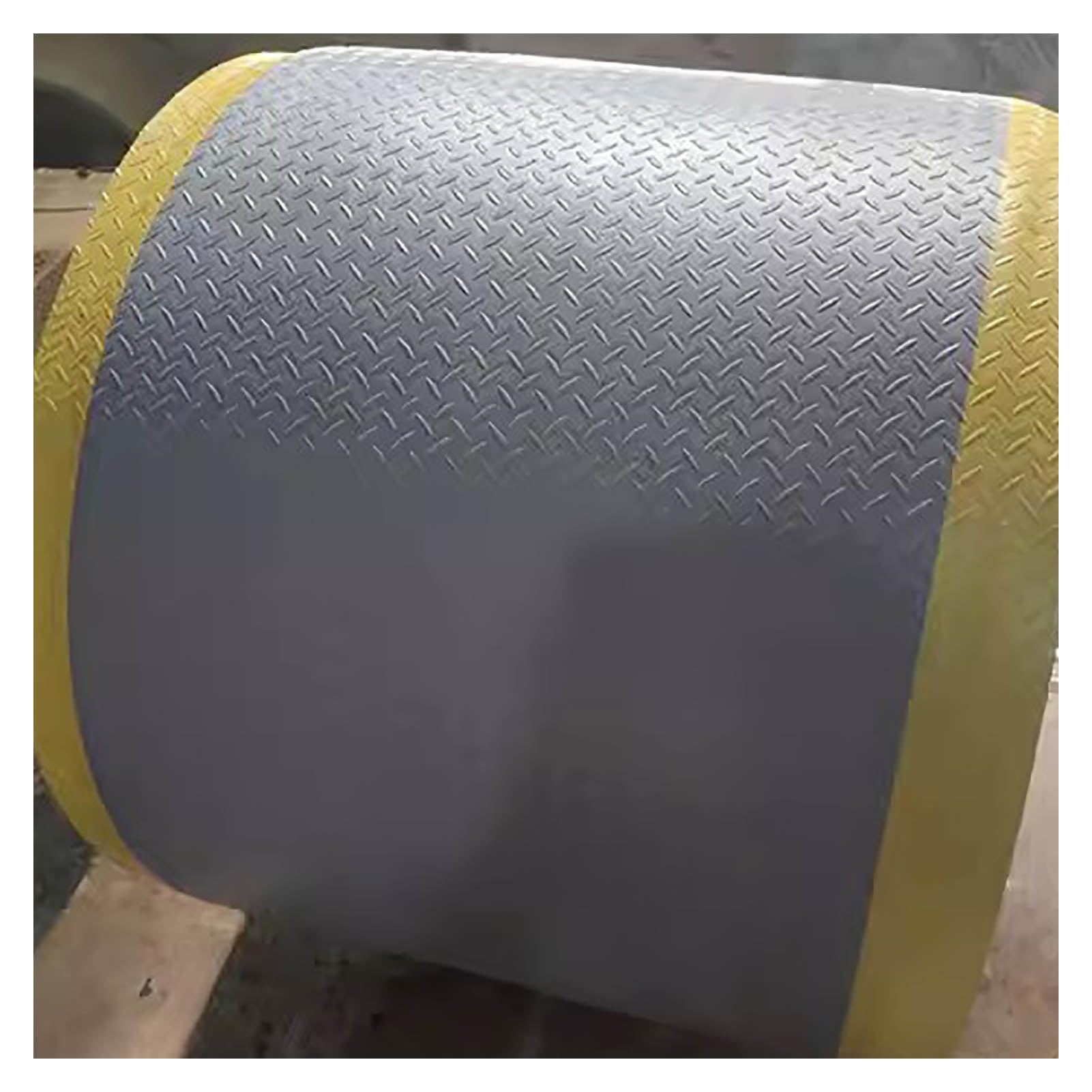 CAFIEDR Sponge Industrial Anti-Fatigue Floor Mat, Prevent Fatigue Mat, With Safety Yellow Border.Grey-60x45cm/23.6x17.7in