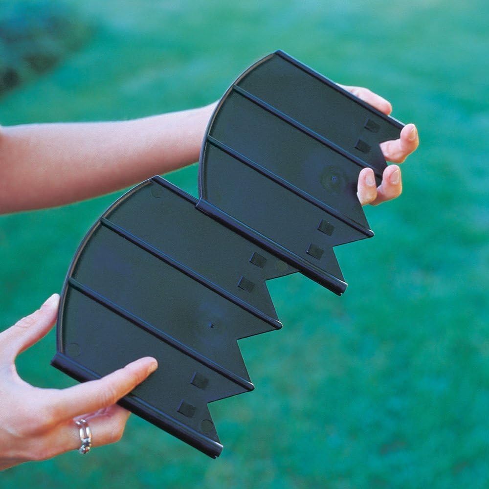 Black Heavy-Duty Resin Hammer-In Lawn Edging