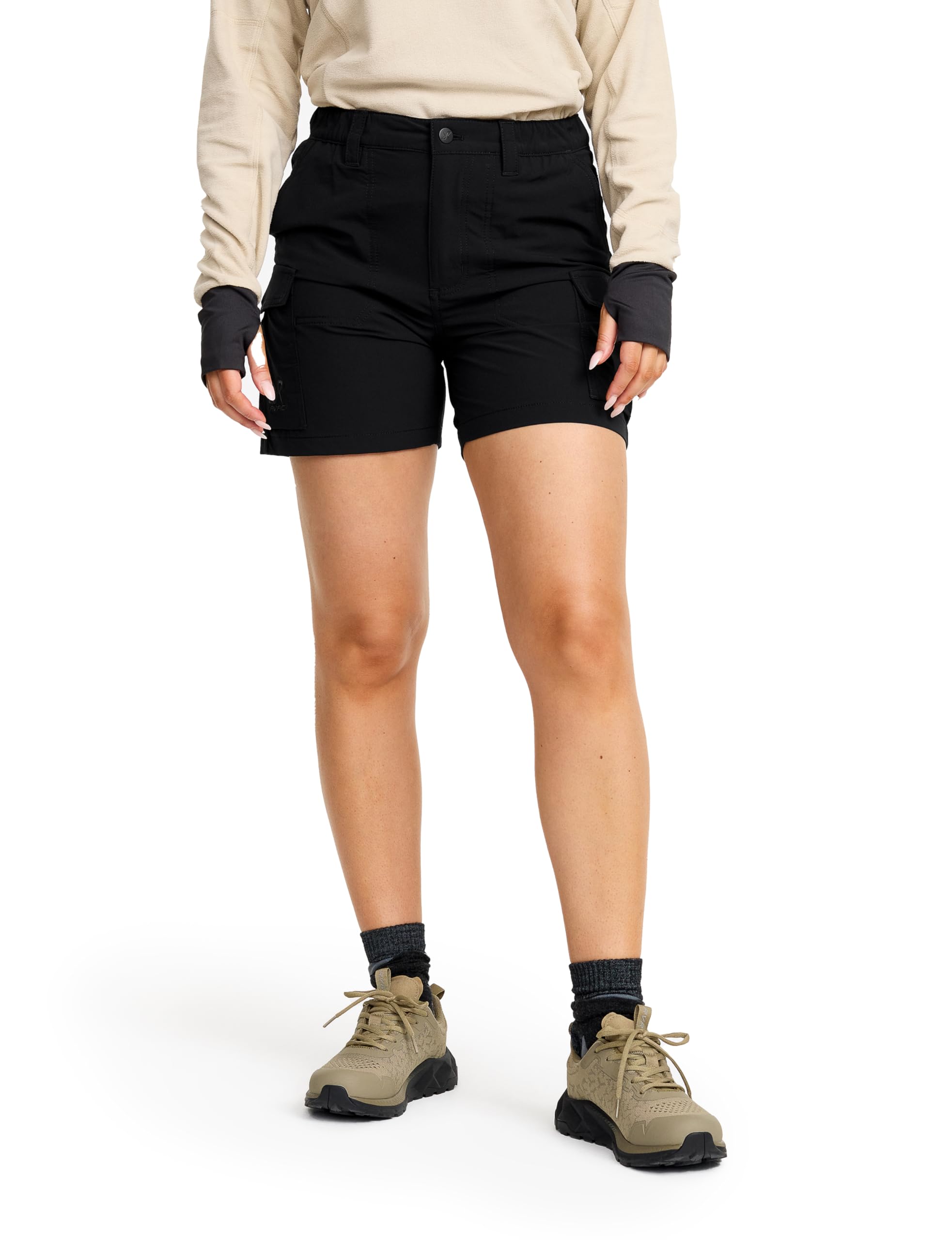 RevolutionRace Adventure Cargo Stretch Shorts für Damen, Leichte und Praktische Wandershorts