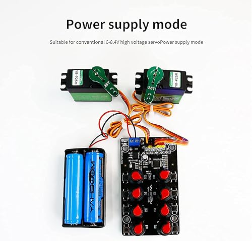 Vista 22 de Yahboom Controlador de servomotores RC de 16 canales, herramienta de centrado de controlador con protección contra sobrecorriente, 2 modos de Servo