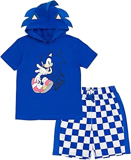 SEGA Sonic the Hedgehog Cosplay T-Shirt and Mesh Shorts Outfit Set Little Kid to Big Kid - Buy now