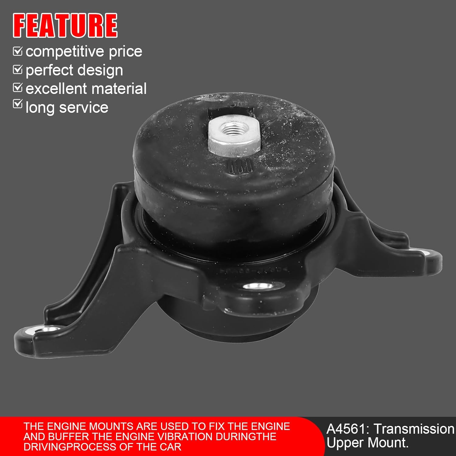 5 Pcs Engine Motor Mount and Transmission Mount Kit Compatible with 2008-2012 for Honda Accord 2.4L L4, 2009-2013 for Acura TSX Automatic Trans Only, Replace OE# A4565, A4572, A4570, A4584, A4561