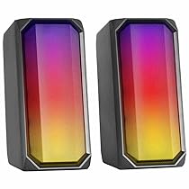 Mars Gaming MSRGB, Potente Altoparlante Bluetooth 15W, RGB Full Mesh, 2 Driver Attivi, Nero