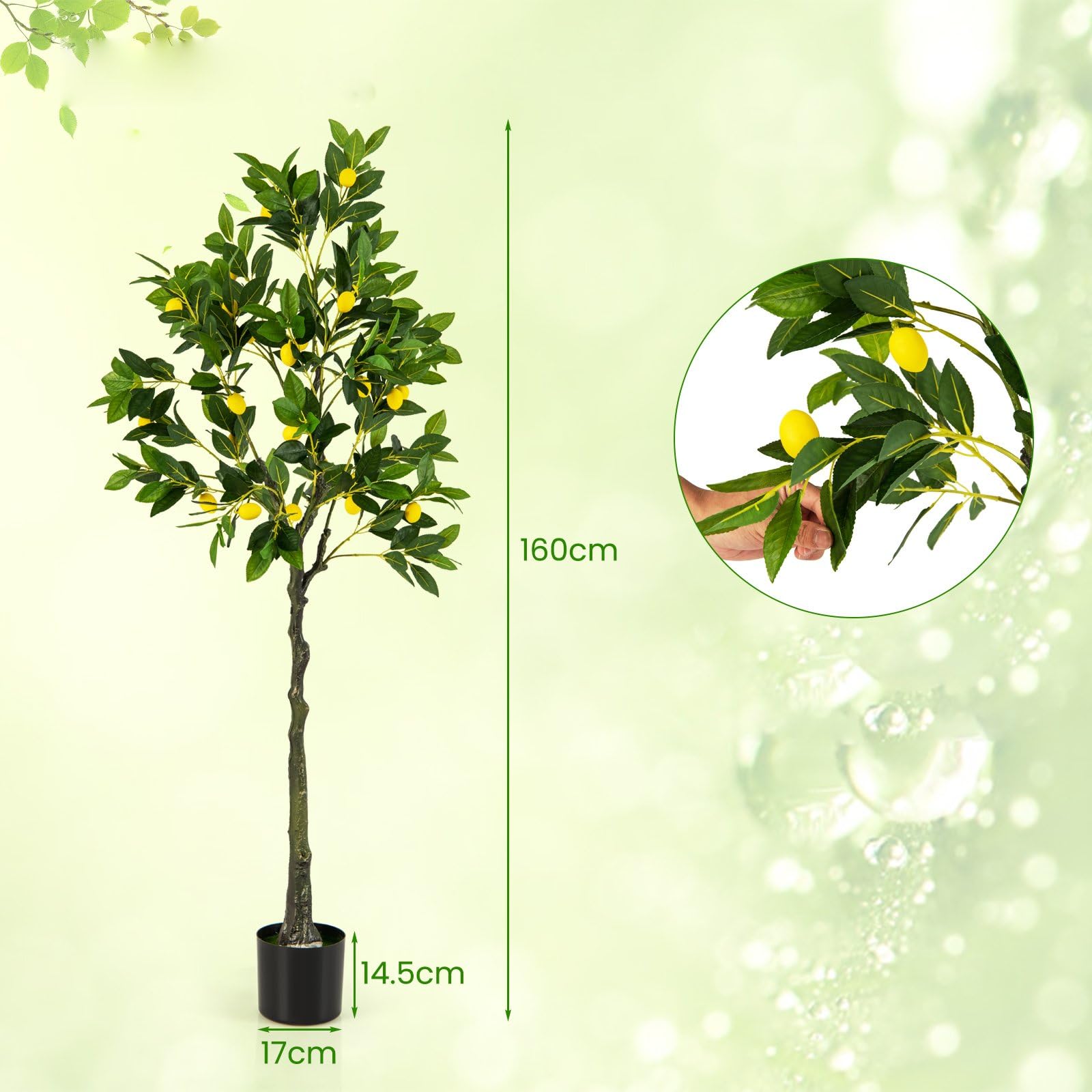 【人気商品】TANGKULA 観葉植物 フェイク 160cm レモンの木 フェイ Amazon｜TANGKULA 観葉植物 フェイク 160cm レモンの木 フェイク